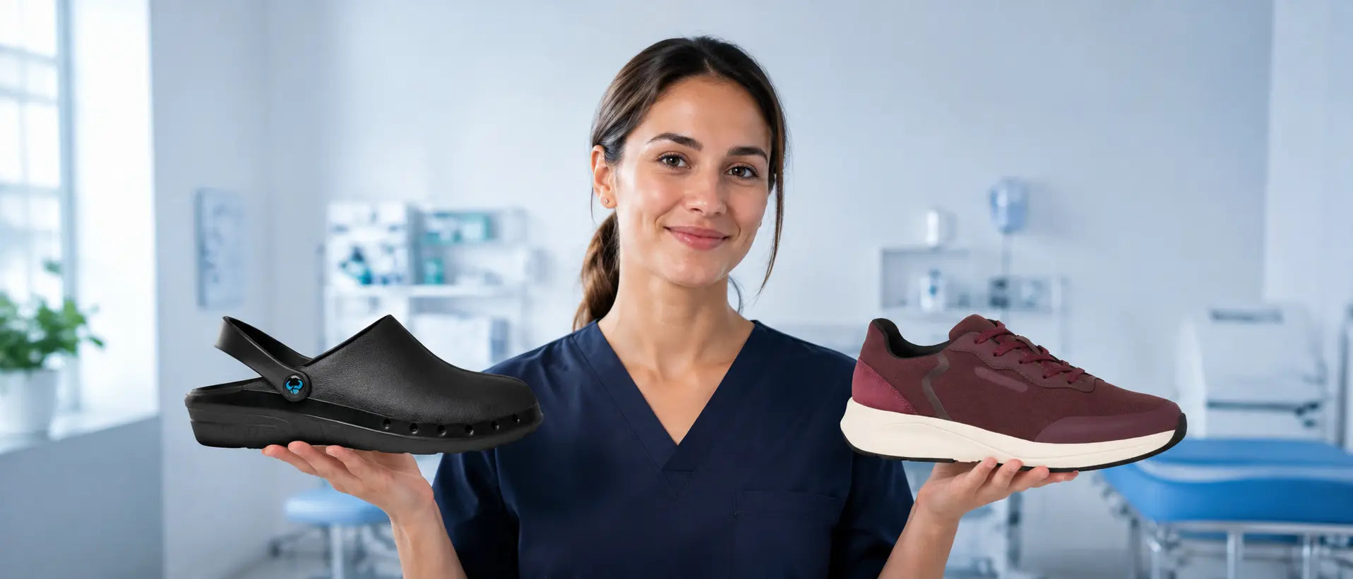 Zuecos o zapatillas sanitarias: guía comparativa para profesionales