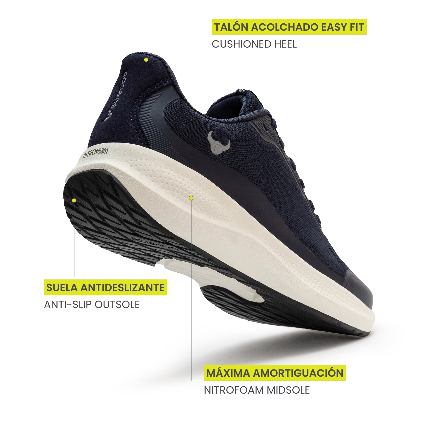 Zapatillas Aura Azul Marino