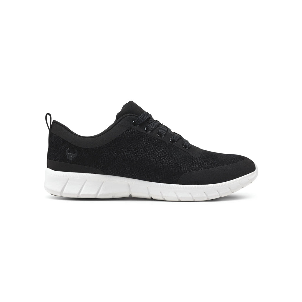 Zapatillas Alma Velvety Blanco y Negro