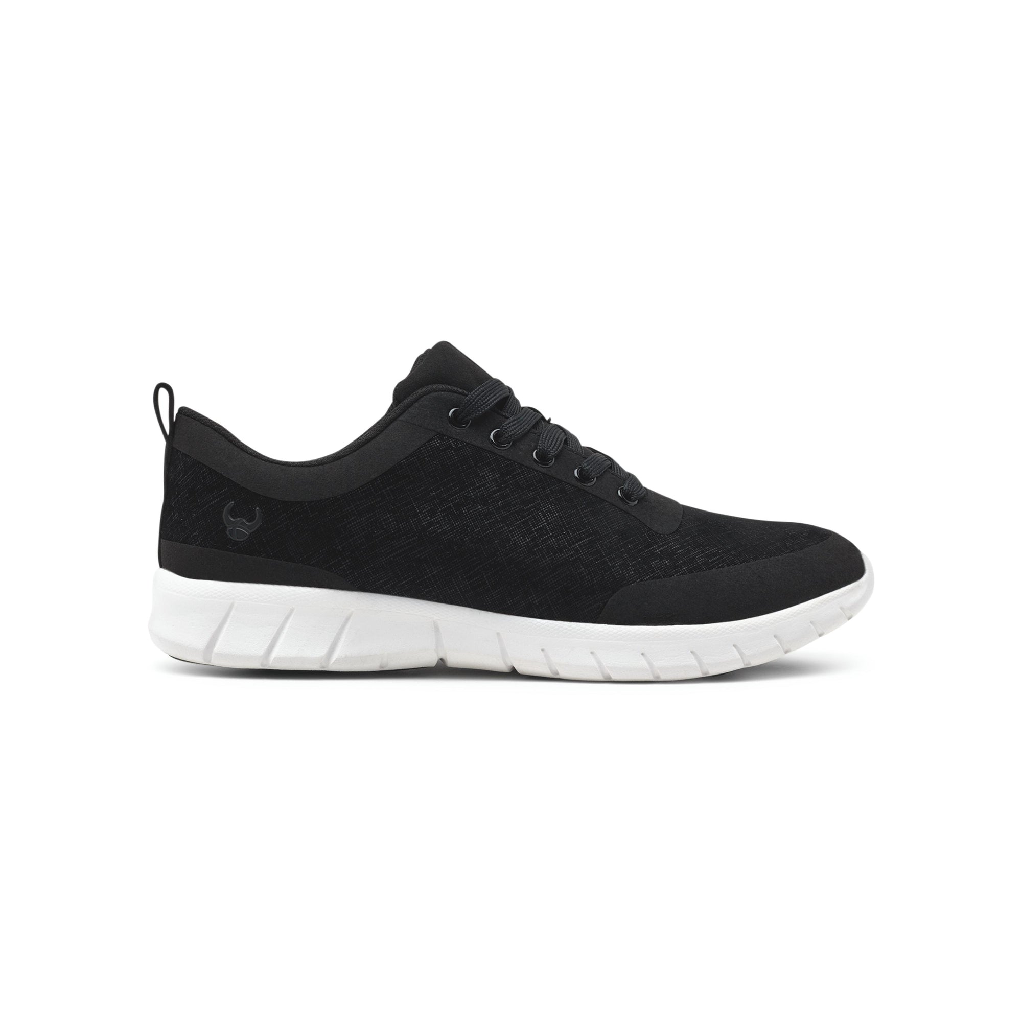 Zapatillas Alma Velvety Blanco y Negro