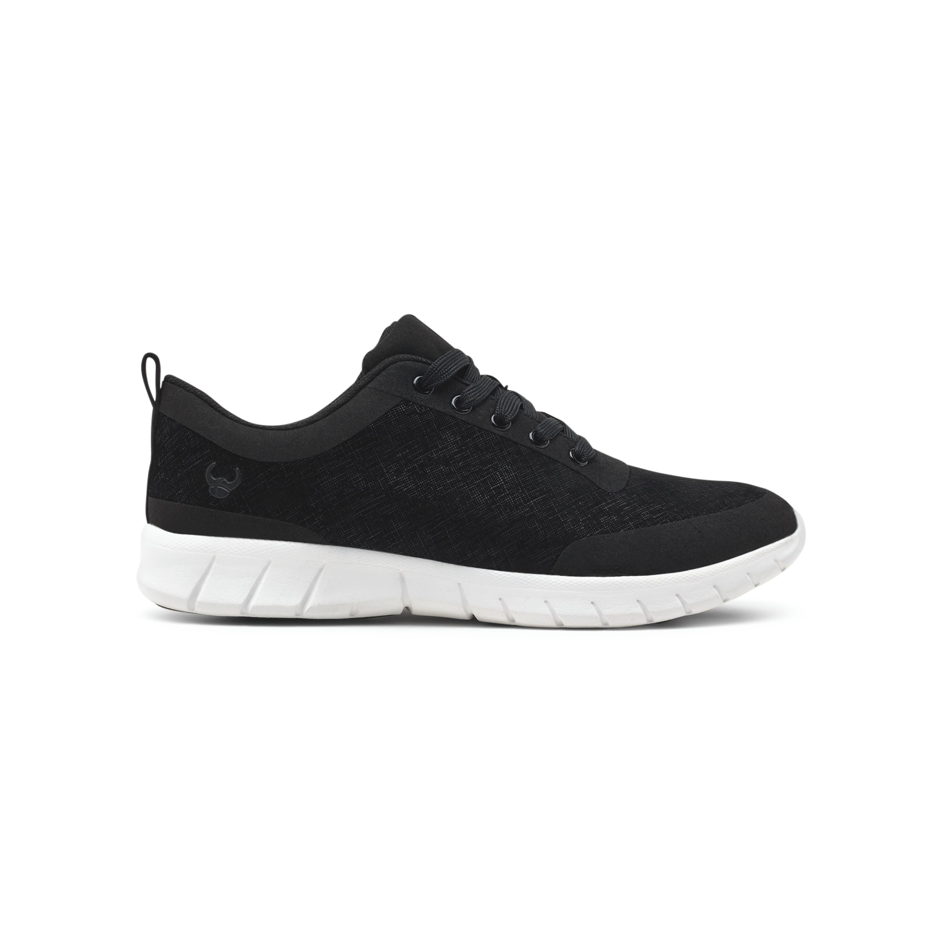 Zapatillas Alma Velvety Blanco y Negro