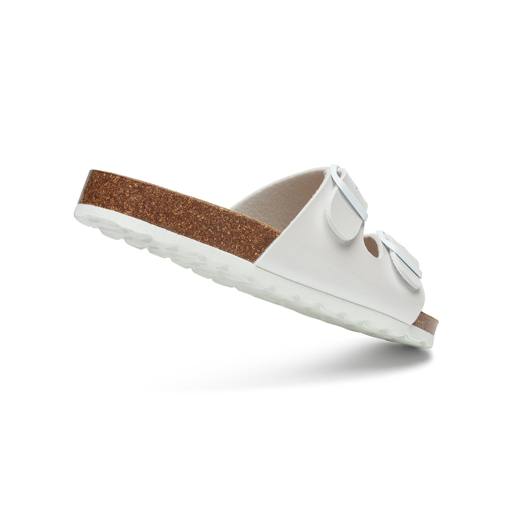 Sandalias Iris Metalizadas Blanco Perla