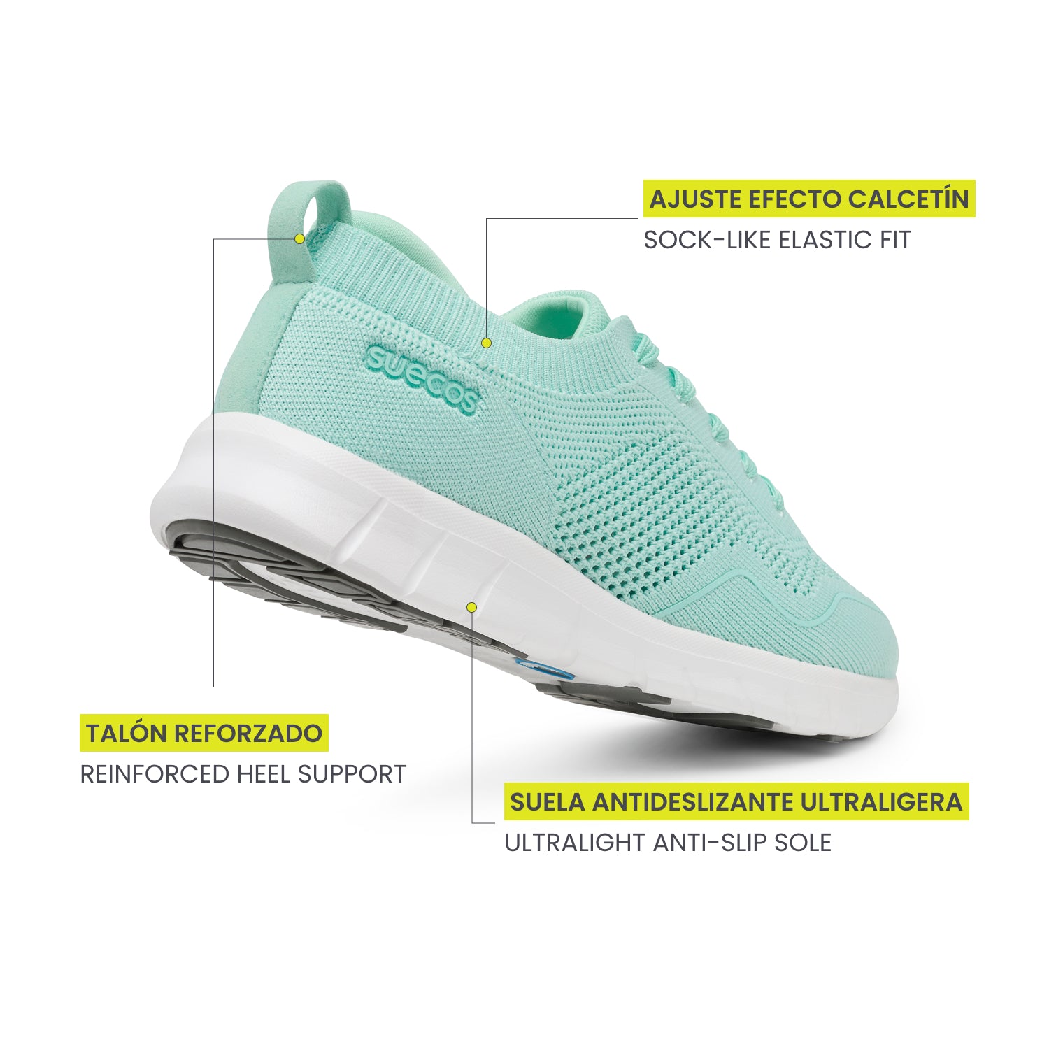 Zapatillas Lätt Verde Menta
