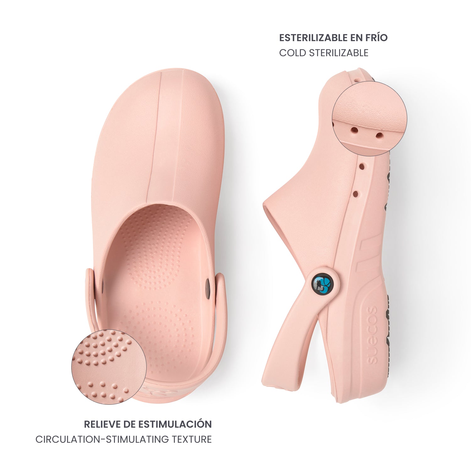 Zuecos Oden+ Rosa