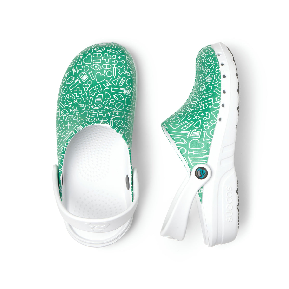 Zuecos Oden+ Print Verde