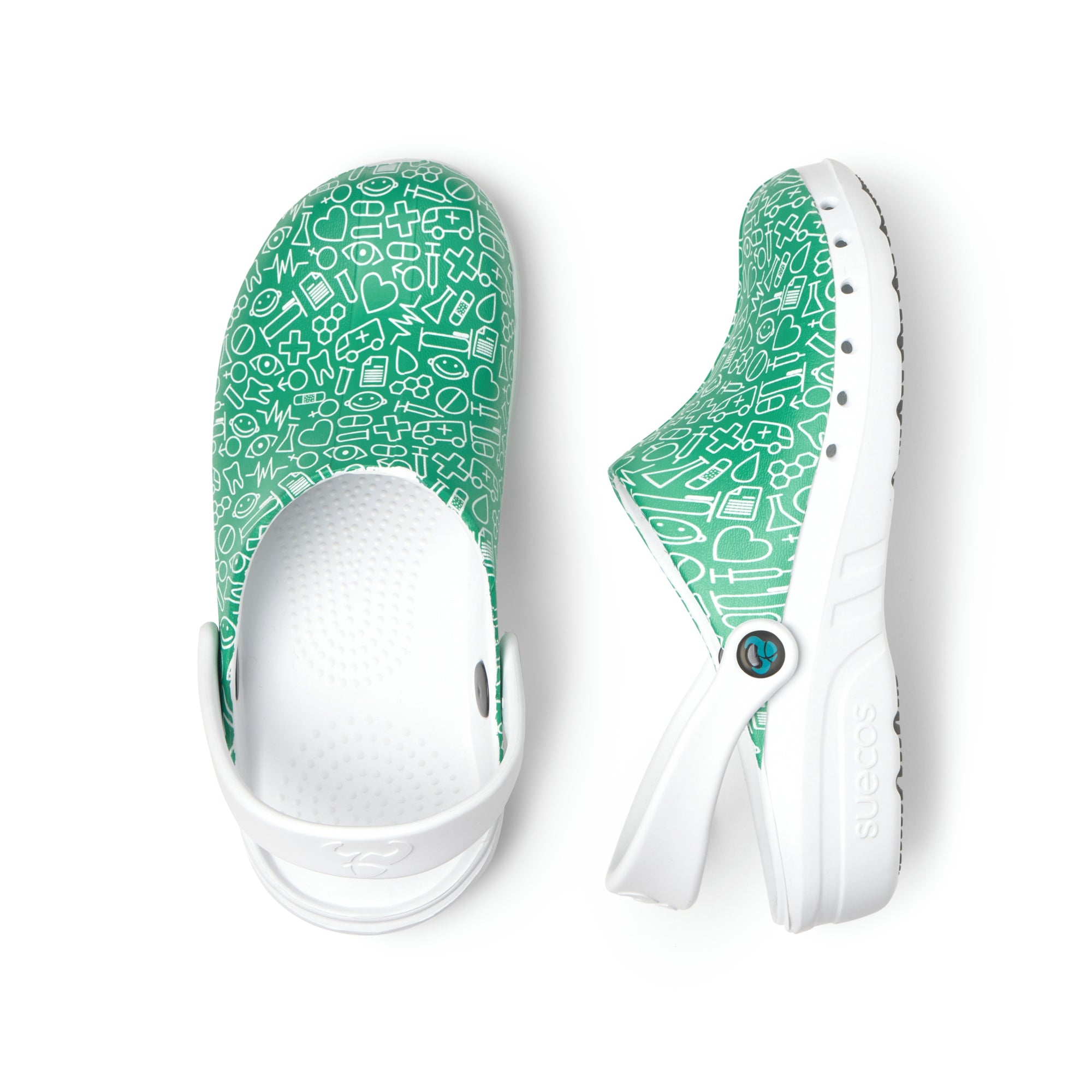 Zuecos Oden+ Print Verde