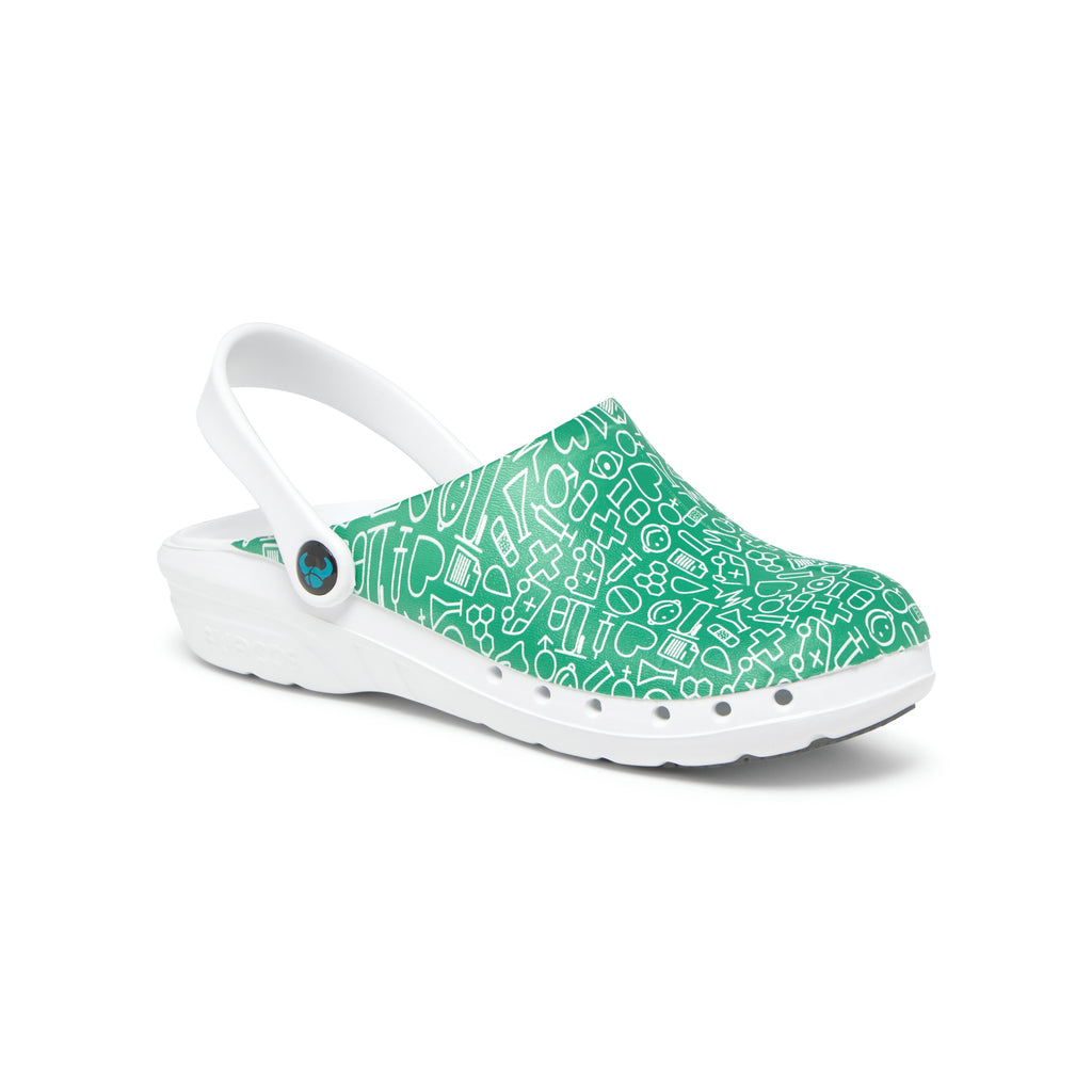Zuecos Oden+ Print Verde