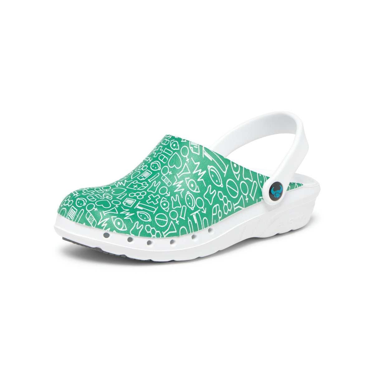 Zuecos Oden+ Print Verde