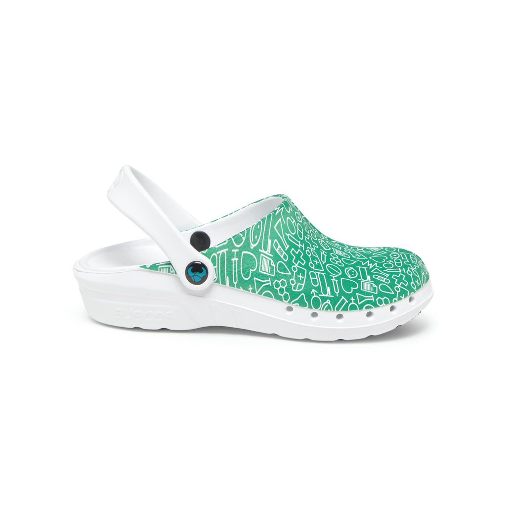 Zuecos Oden+ Print Verde