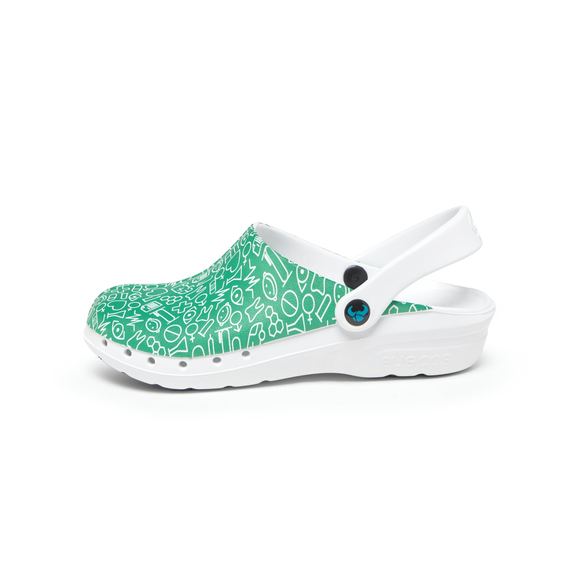 Zuecos Oden+ Print Verde
