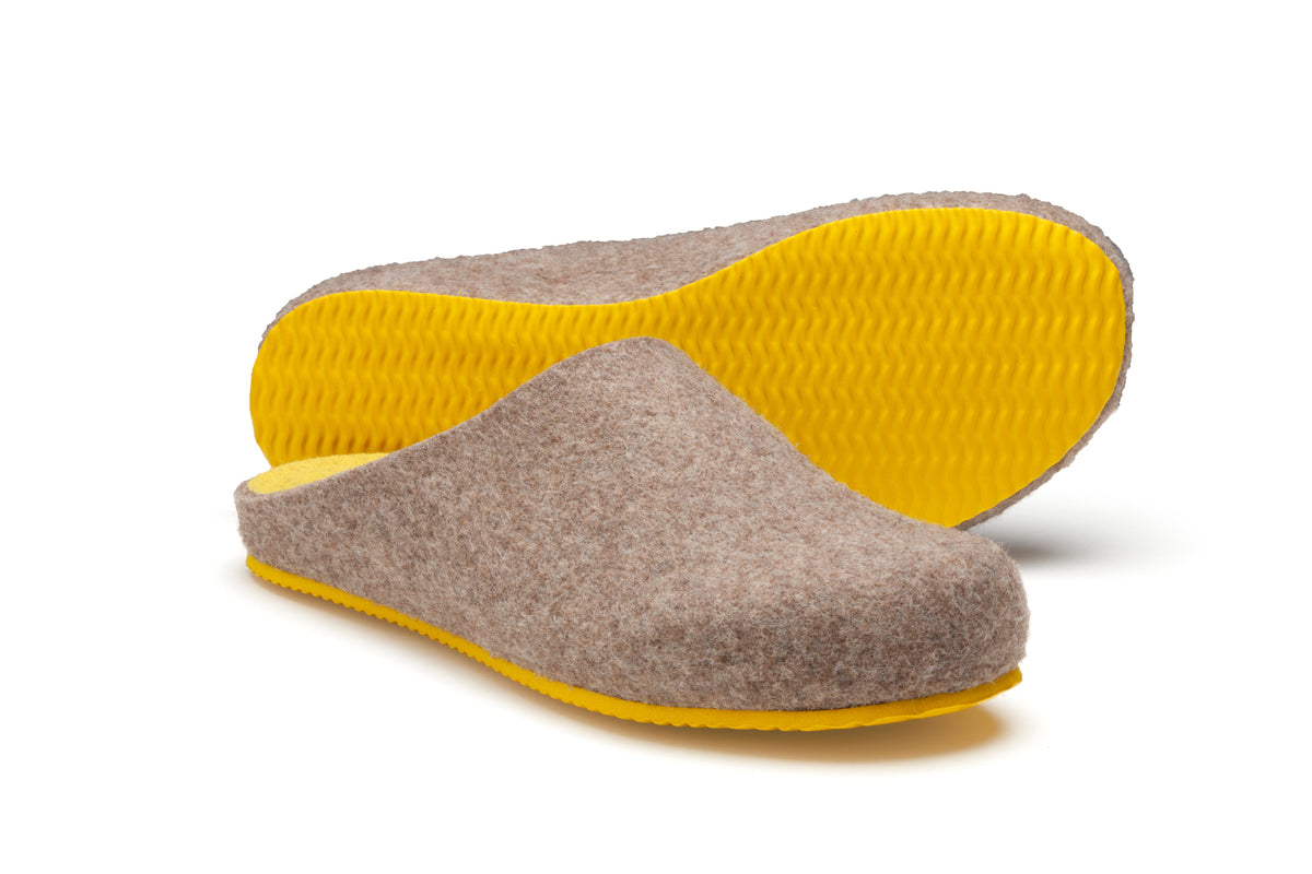 Zapatillas Sansa Nuez y Amarillo