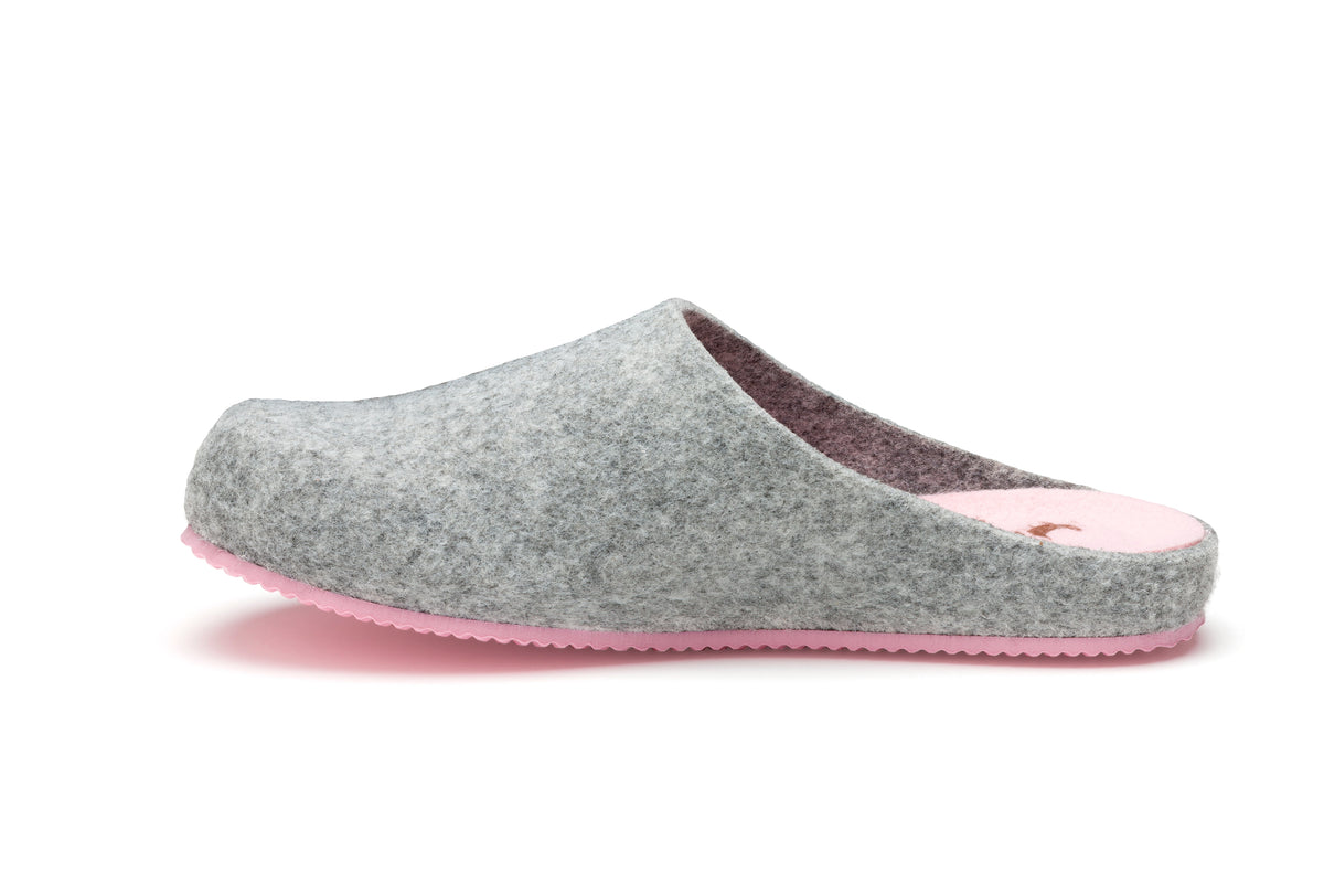 Zapatillas Sansa Gris y Rosa
