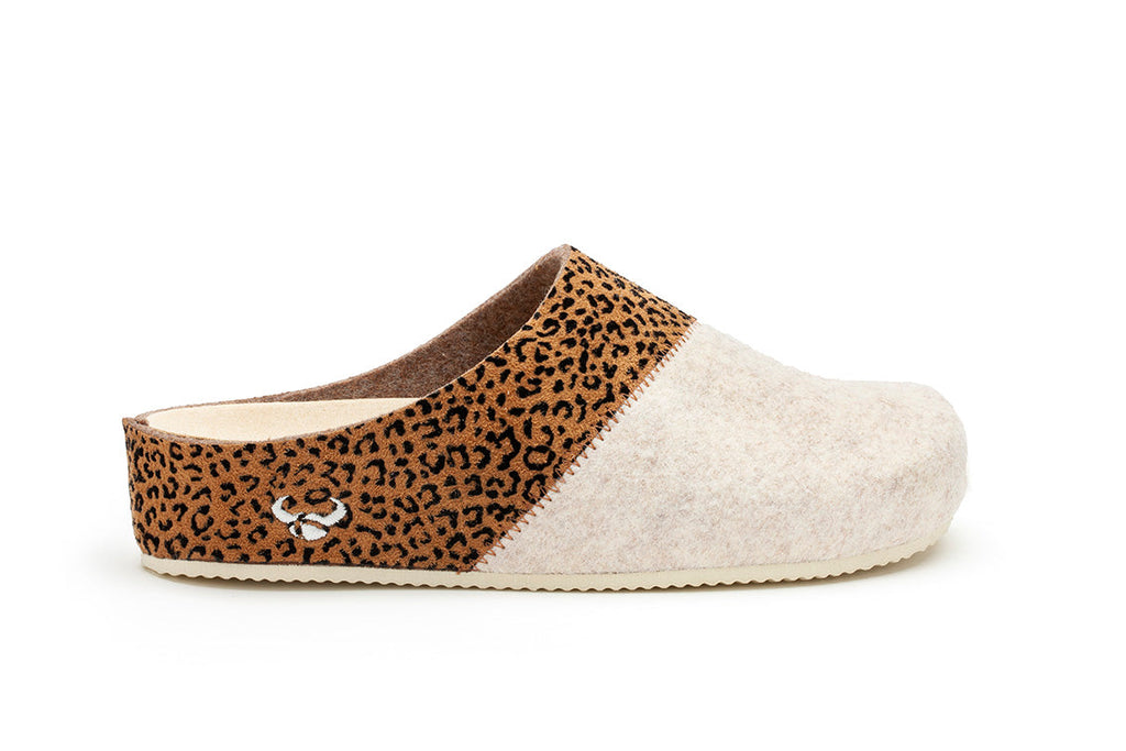 Zapatillas Sansa Cuña Leopardo