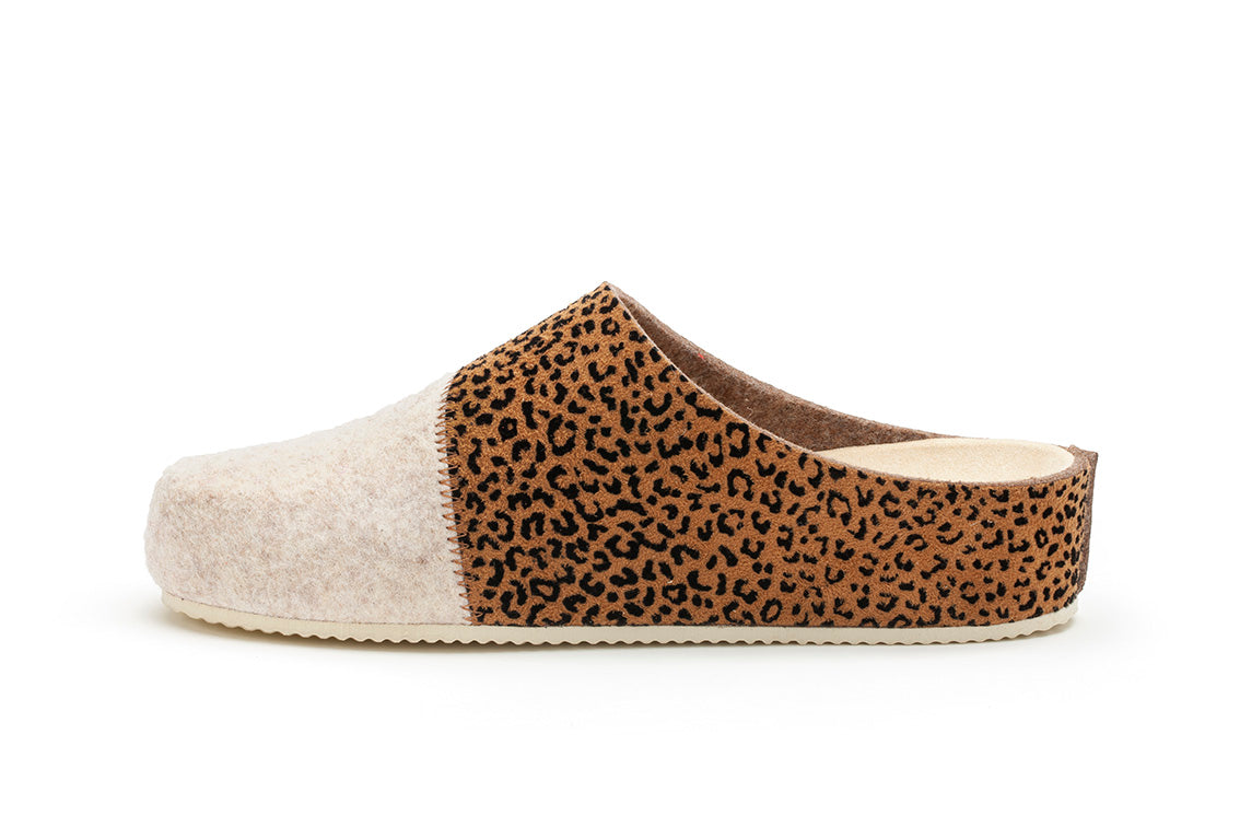 Zapatillas Sansa Cuña Leopardo