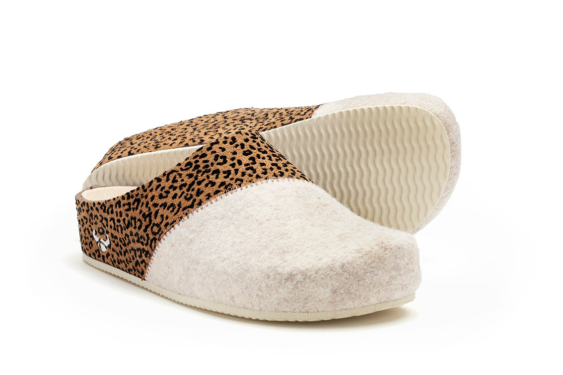 Zapatillas Sansa Cuña Leopardo