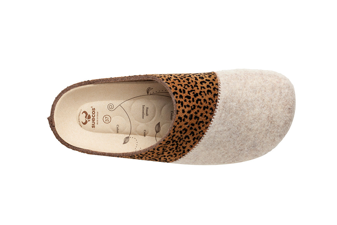 Zapatillas Sansa Cuña Leopardo