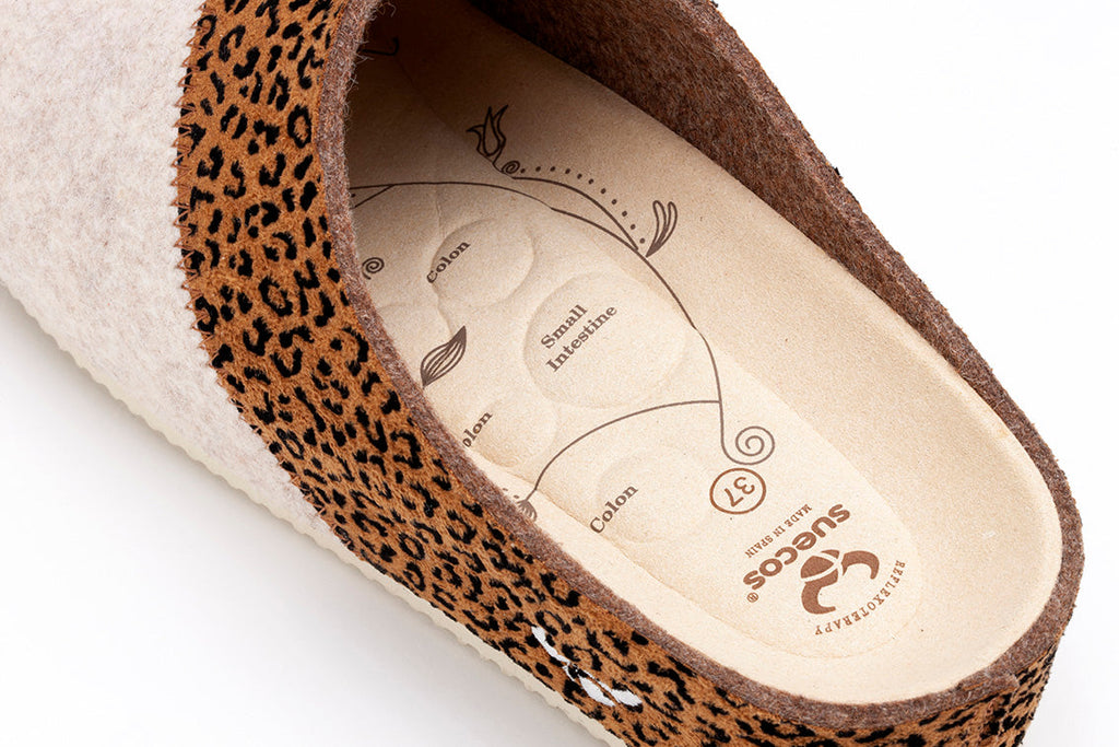 Zapatillas Sansa Cuña Leopardo