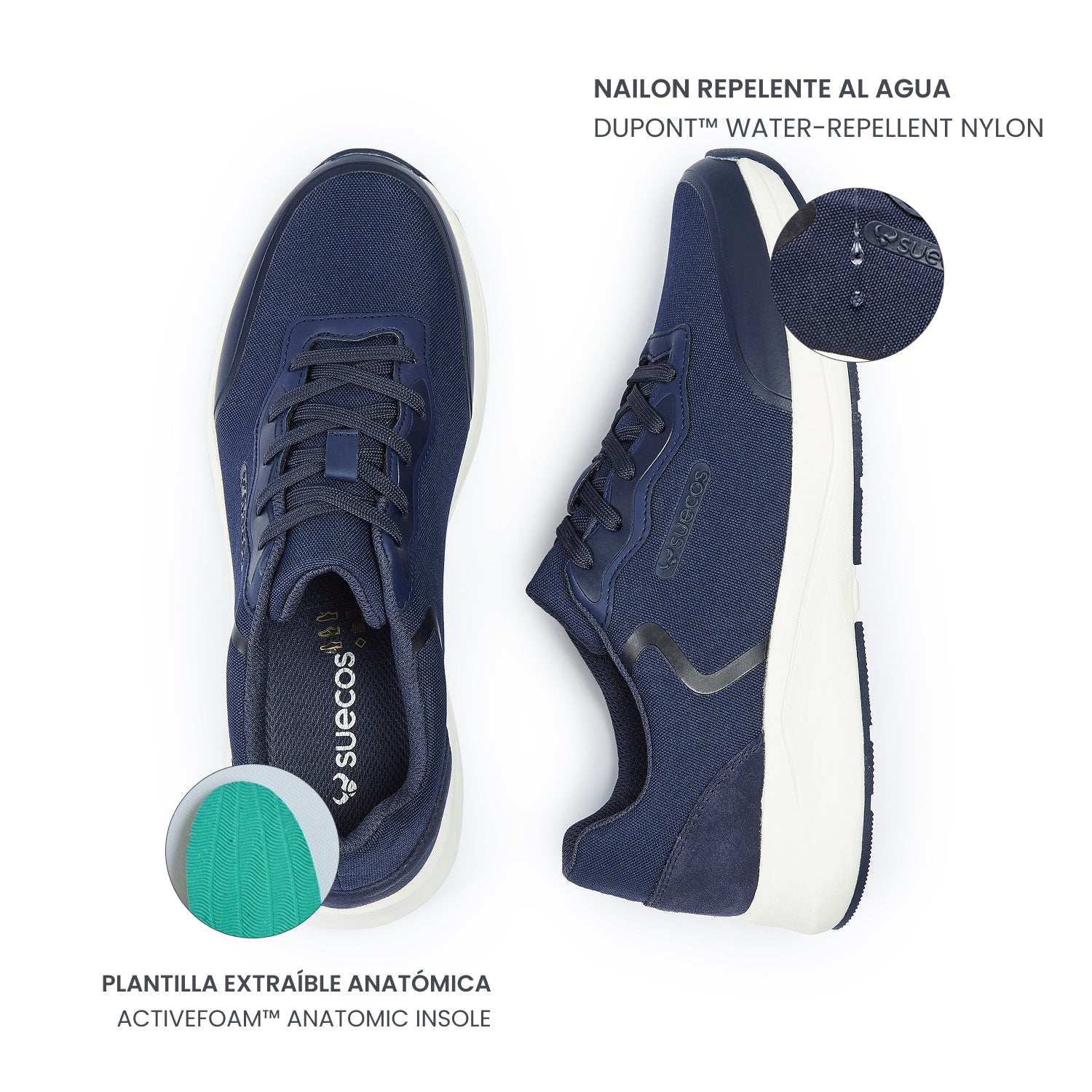 Zapatillas Vinter Azul Marino